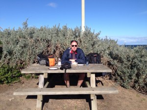 Lunch after walking to Sandringham from The city. This training walk was good preparation clocking up 38 km return.