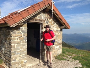 An emergency shelter on the Pyrenees crossing.