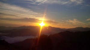Sunrise Day 2 over the French Pyrenees