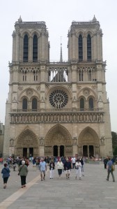 Notre Dame Cathédrale Paris and so it begins. 