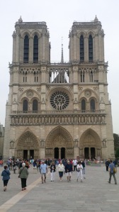 Notre Dame Cathédrale Paris and so it begins. 